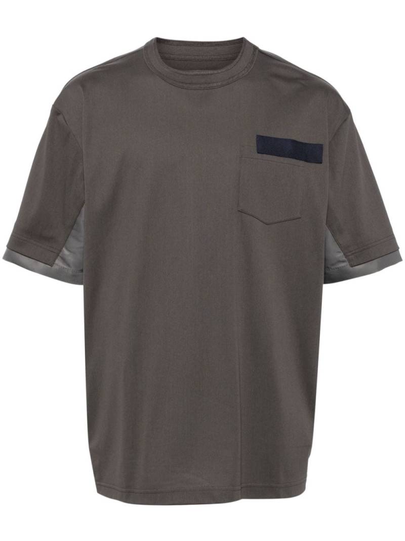 sacai panelled T-shirt - Grey von sacai