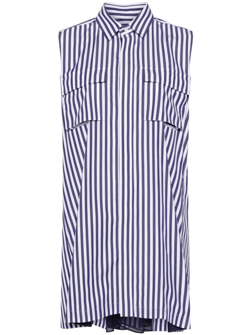 sacai panelled-design dress - Blue von sacai