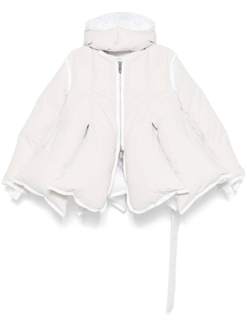 sacai panelled puffer jacket - Neutrals von sacai