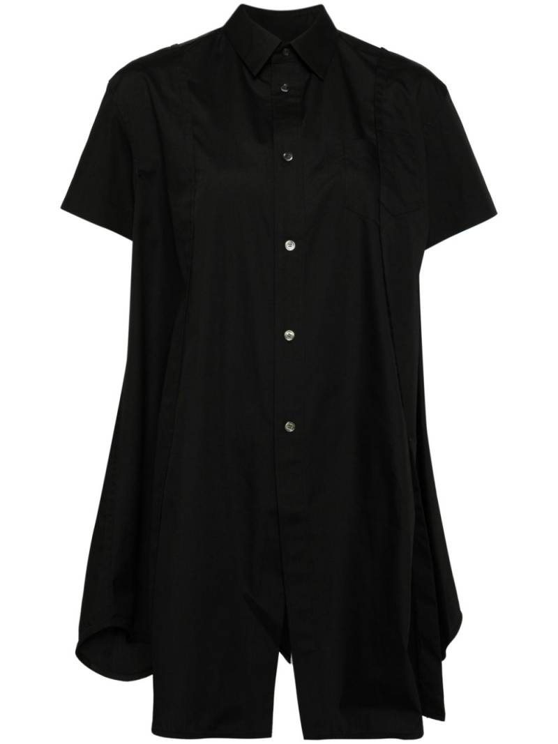 sacai panelled shirt - Black von sacai