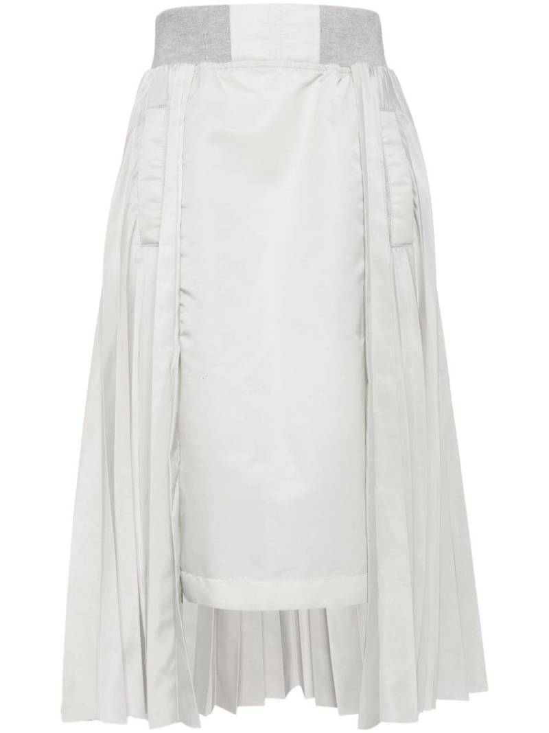 sacai panelled skirt - Grey von sacai