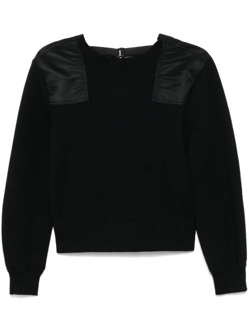 sacai panelled sweatshirt - Black von sacai