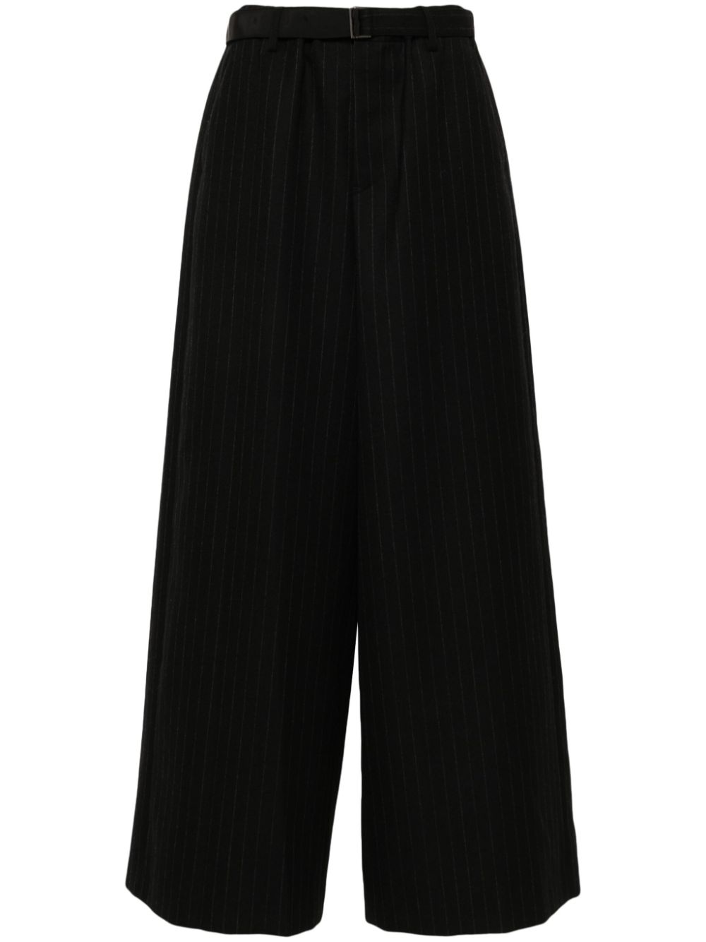 sacai pinstriped palazzo pants - Black von sacai