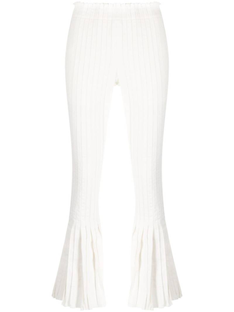 sacai pleated cropped trousers - White von sacai