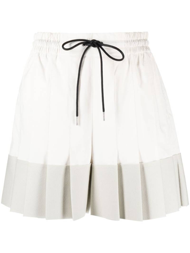 sacai pleated mini skort - White von sacai