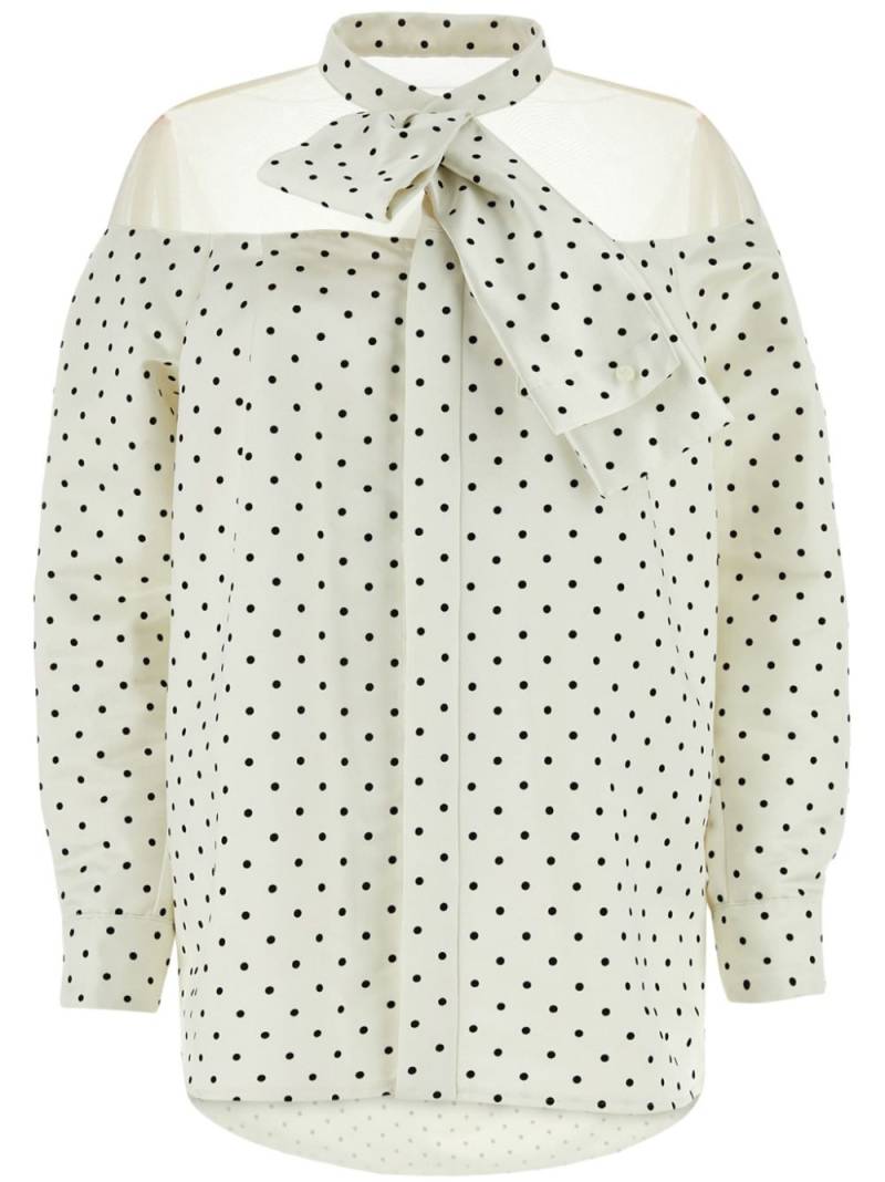 sacai polka-dot blouse - White von sacai