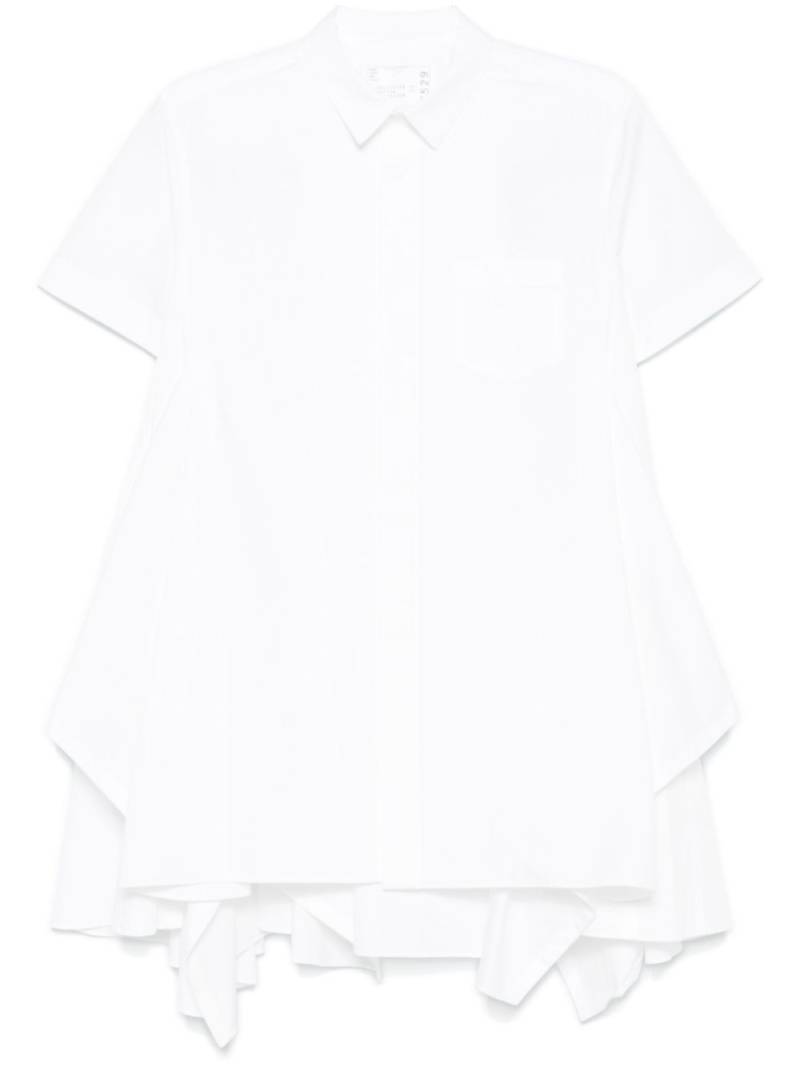 sacai poplin mini dress - White von sacai