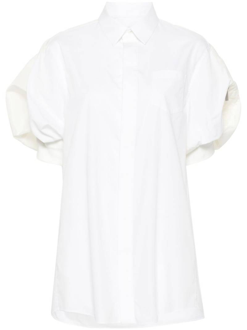 sacai poplin mini dress - White von sacai