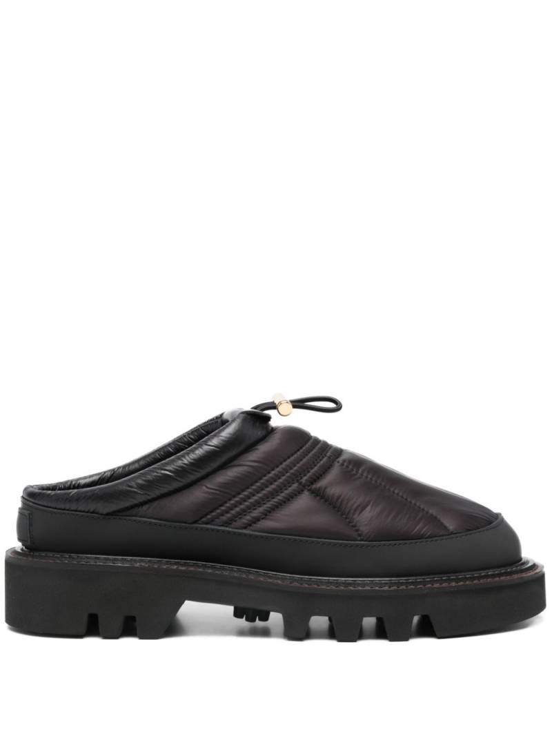 sacai round-toe slip-on mules - Black von sacai