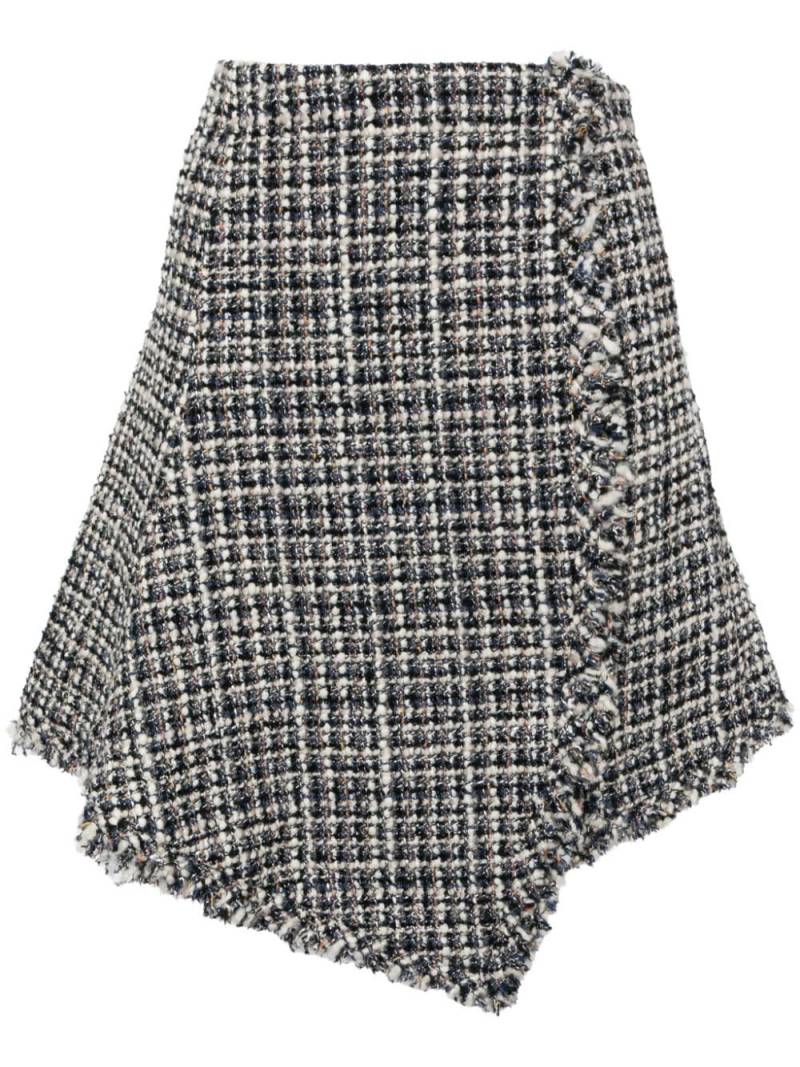 sacai tweed skirt - Blue von sacai