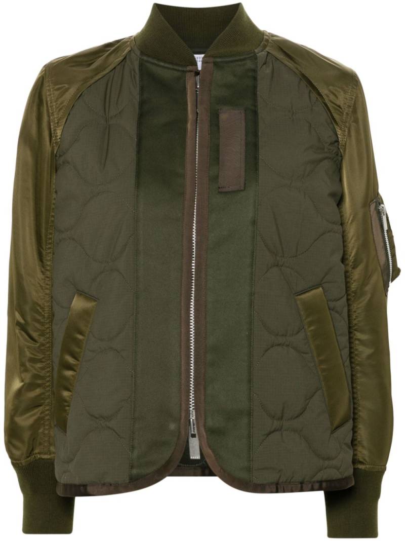 sacai twill bomber jacket - Green von sacai