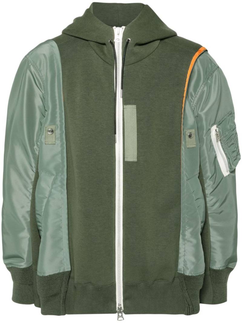 sacai twill hoodie - Green von sacai