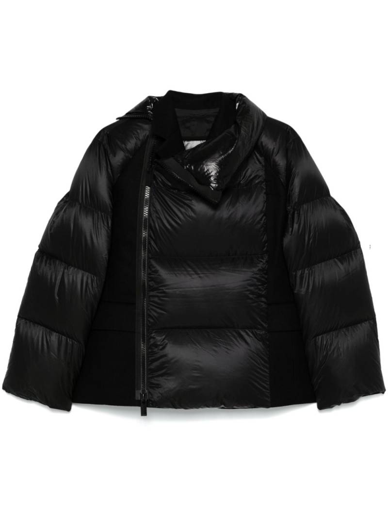 sacai wool-panels puffer jacket - Black von sacai