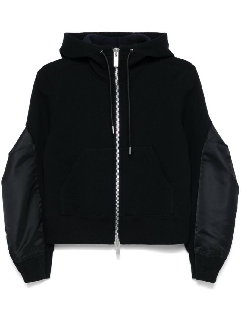 sacai zip-up hoodie - Black von sacai