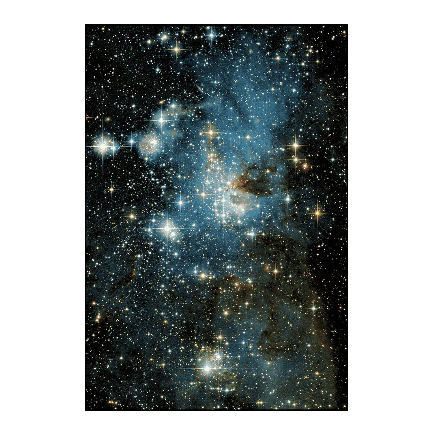 Nebula Teppich, Grösse l. 220 x b. 150 cm, Motiv heic von Sula