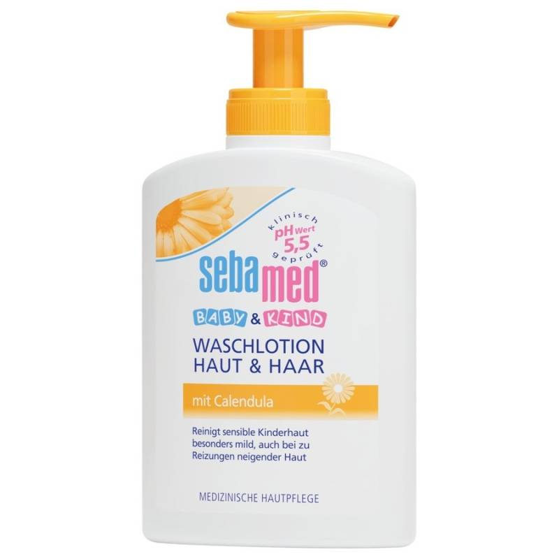 sebamed  sebamed Baby&Kind Waschlotion für Haut & Haar mit Calendula babyduschgel 200.0 ml von sebamed