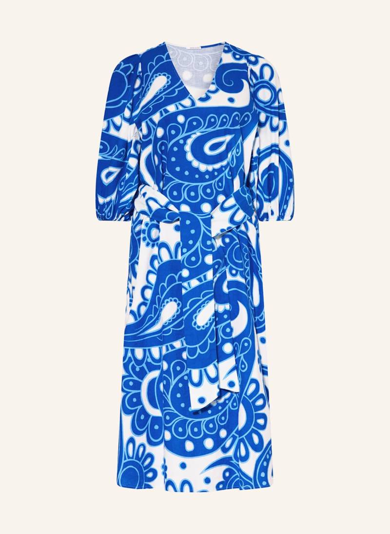 Seidensticker Kleid Mit 3/4-Arm Und Leinen blau von seidensticker