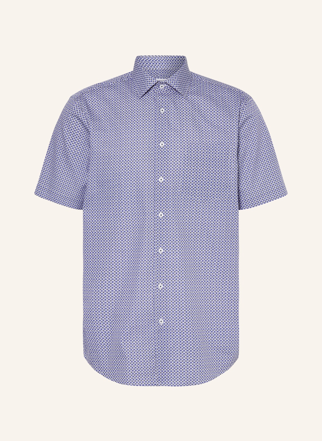 Seidensticker Kurzarm-Hemd Regular Fit blau von seidensticker