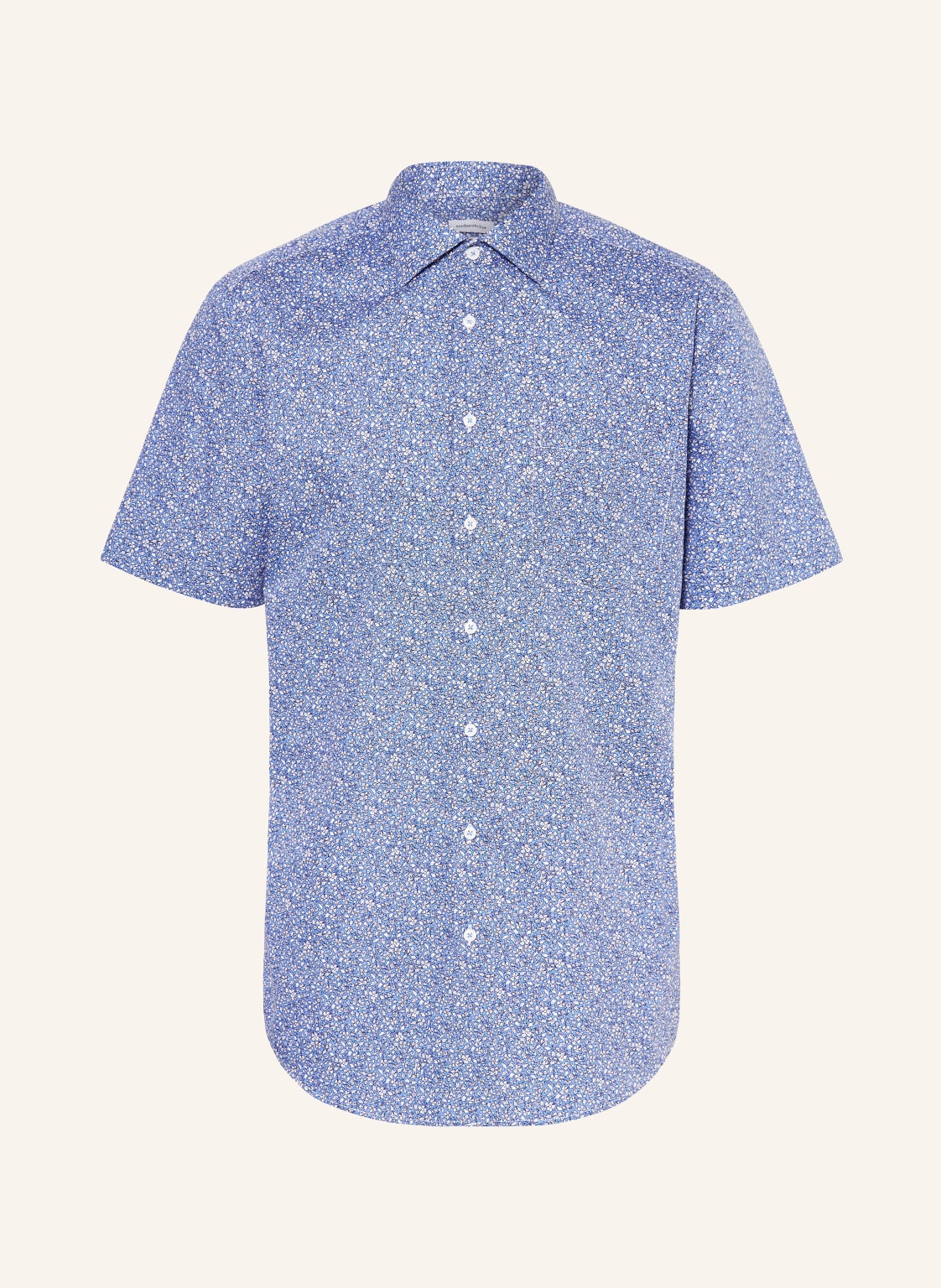 Seidensticker Kurzarm-Hemd Regular Fit blau von seidensticker
