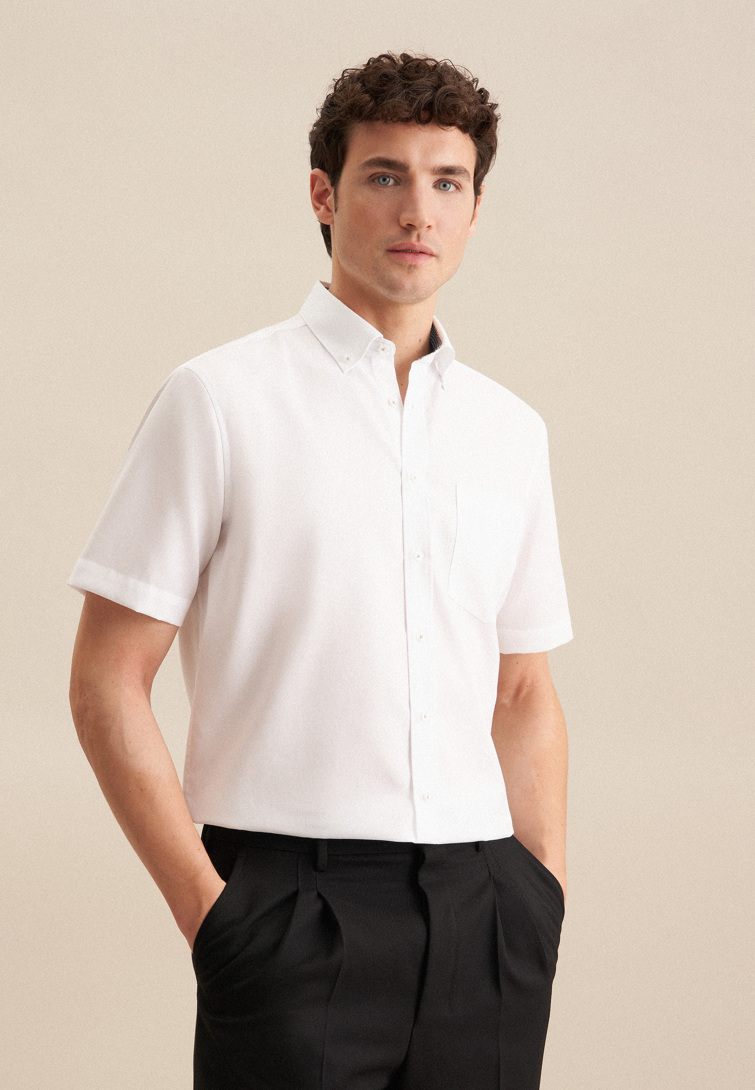 seidensticker Businesshemd »Comfort«, Comfort Kurzarm Button-Down-Kragen Struktur seidensticker Businesshemd »Comfort«, Comfort Kurzarm Button-Down-Kragen Struktur von seidensticker