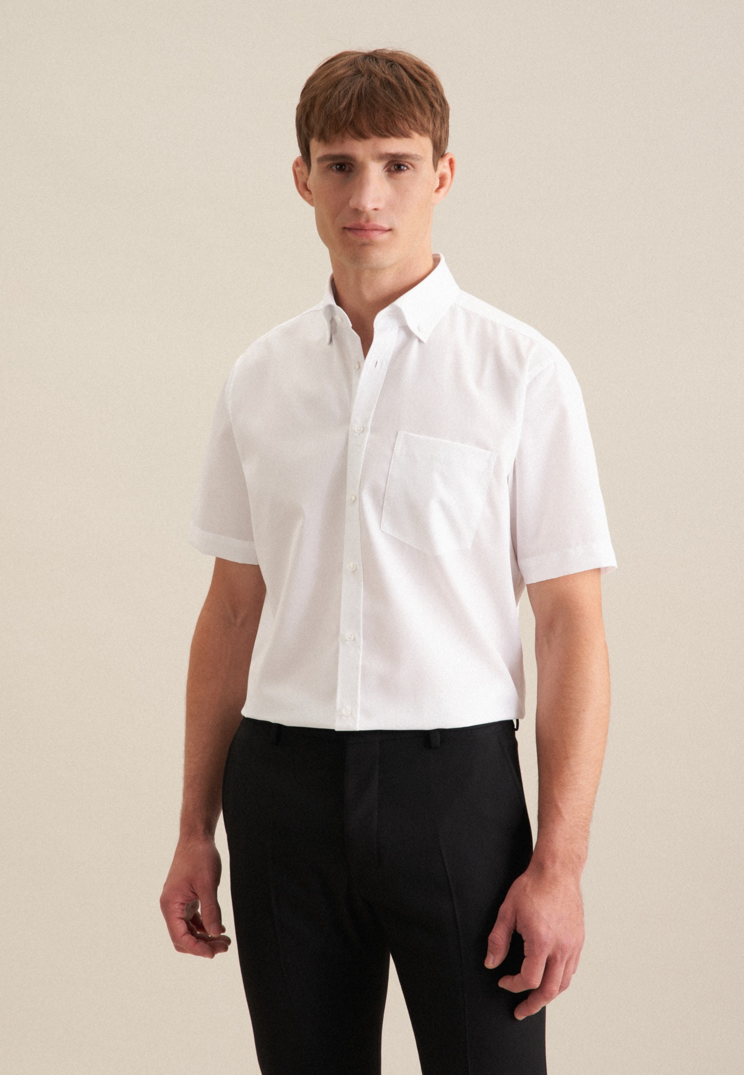 seidensticker Businesshemd »Regular«, Regular Kurzarm Button-Down-Kragen Uni seidensticker Businesshemd »Regular«, Regular Kurzarm Button-Down-Kragen Uni von seidensticker