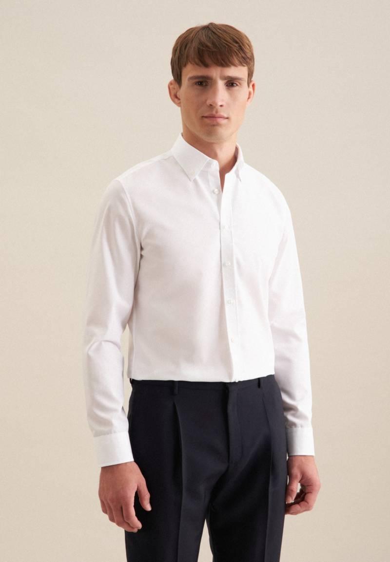 seidensticker Businesshemd »Slim«, Slim Langarm Button-Down-Kragen Uni seidensticker Businesshemd »Slim«, Slim Langarm Button-Down-Kragen Uni von seidensticker