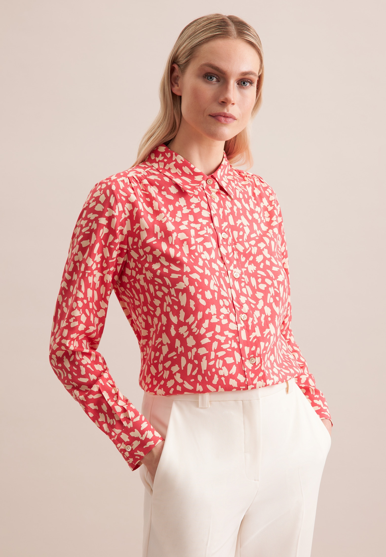 seidensticker Hemdbluse »Schwarze Rose«, Langarm Kragen Druck seidensticker Hemdbluse »Schwarze Rose«, Langarm Kragen Druck von seidensticker