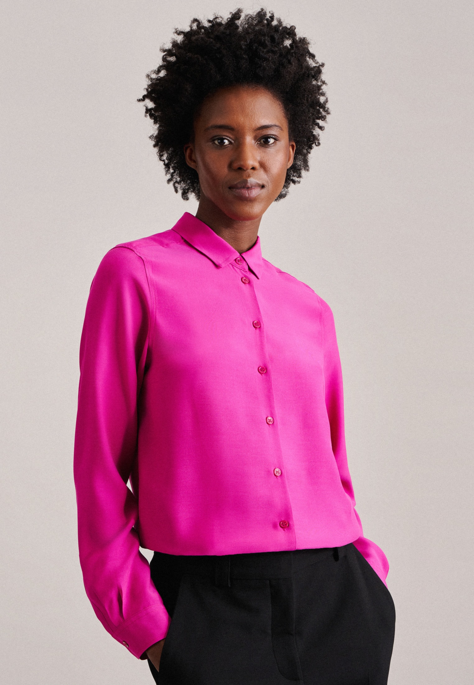 seidensticker Hemdbluse »Schwarze Rose«, Langarm Kragen Uni seidensticker Hemdbluse »Schwarze Rose«, Langarm Kragen Uni von seidensticker