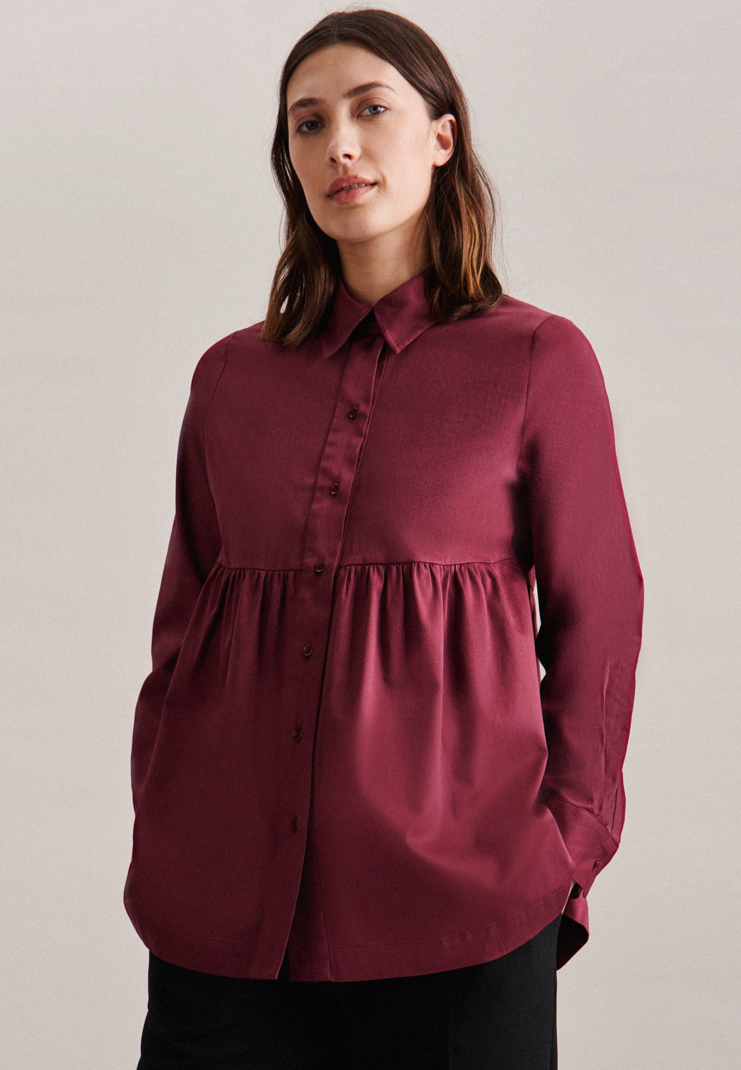seidensticker Hemdbluse »Schwarze Rose«, Kragen Uni seidensticker Hemdbluse »Schwarze Rose«, Kragen Uni von seidensticker
