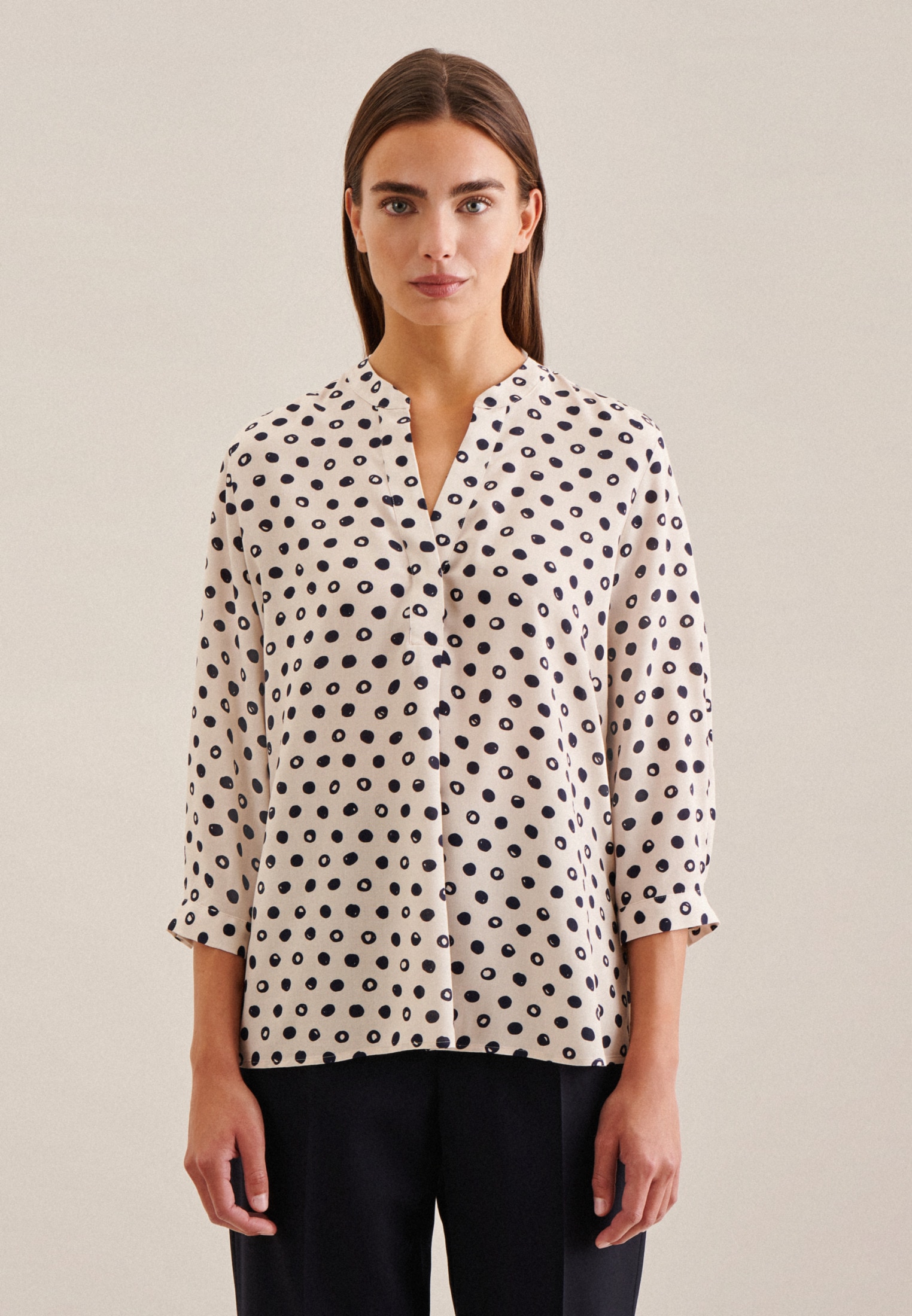 seidensticker Klassische Bluse »Schwarze Rose«, 3/4-Arm Kragen Punkte seidensticker Klassische Bluse »Schwarze Rose«, 3/4-Arm Kragen Punkte von seidensticker