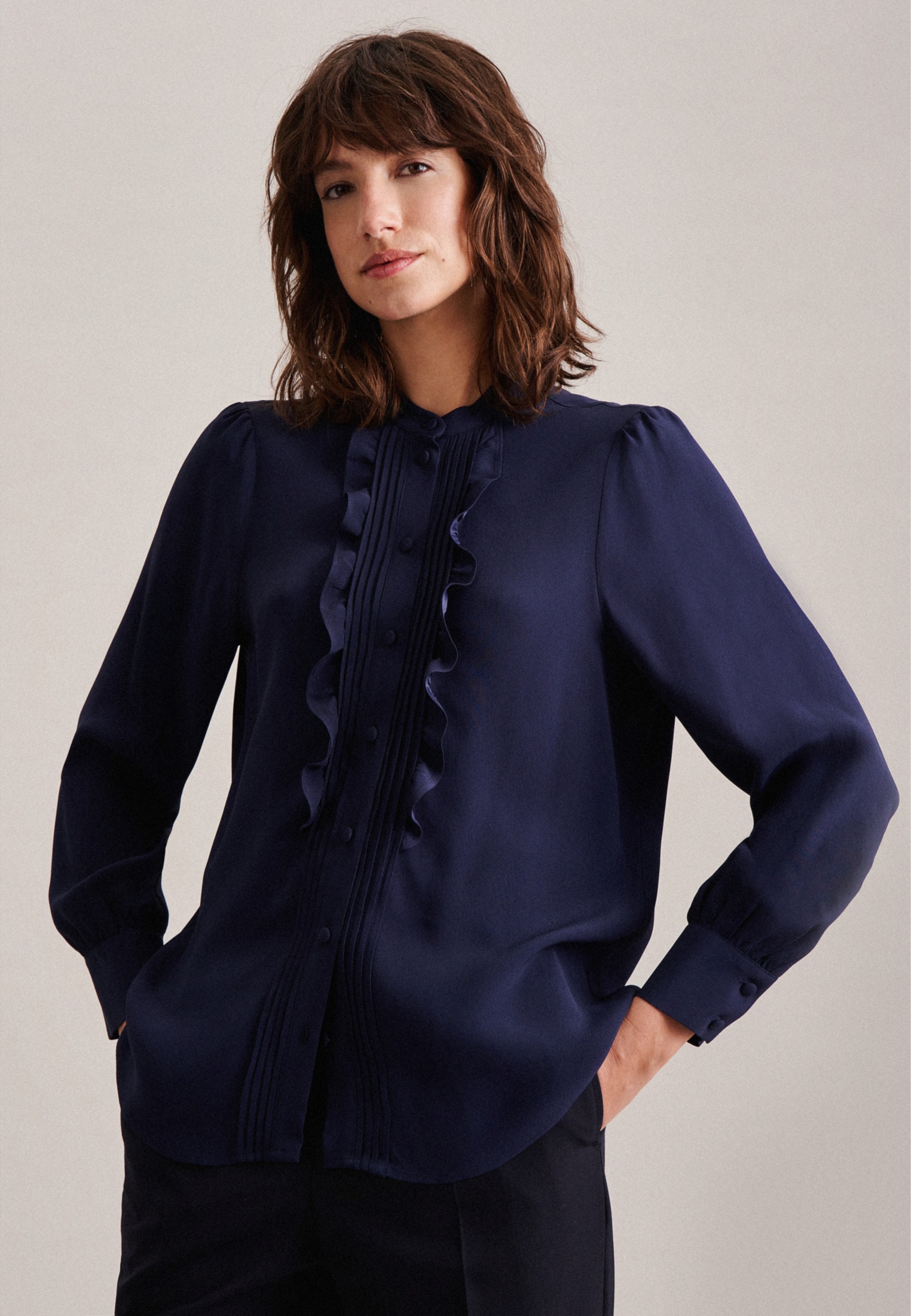 seidensticker Klassische Bluse »Schwarze Rose«, Langarm Kragen Uni seidensticker Klassische Bluse »Schwarze Rose«, Langarm Kragen Uni von seidensticker