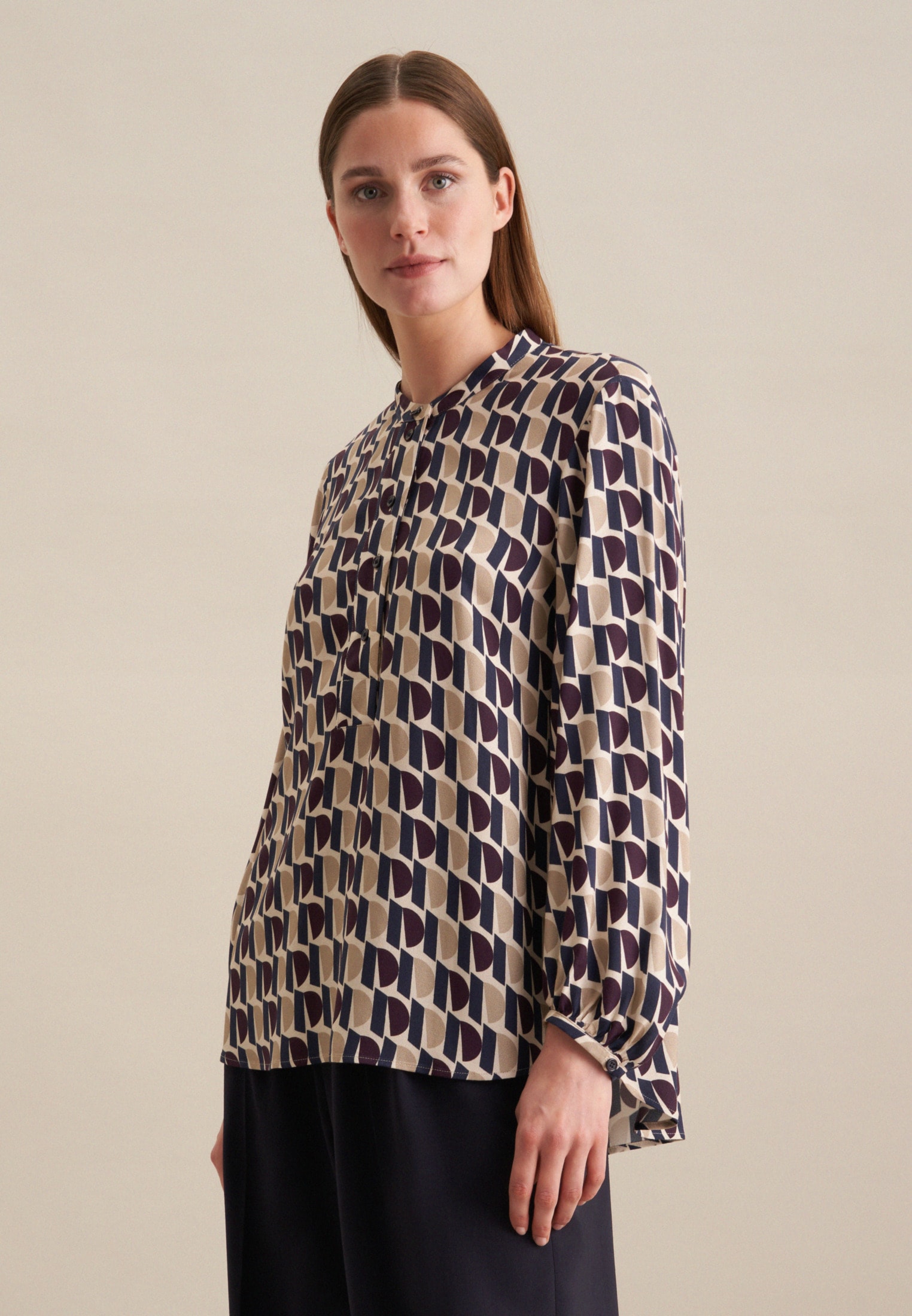 seidensticker Klassische Bluse »Schwarze Rose«, Tunika Druck seidensticker Klassische Bluse »Schwarze Rose«, Tunika Druck von seidensticker