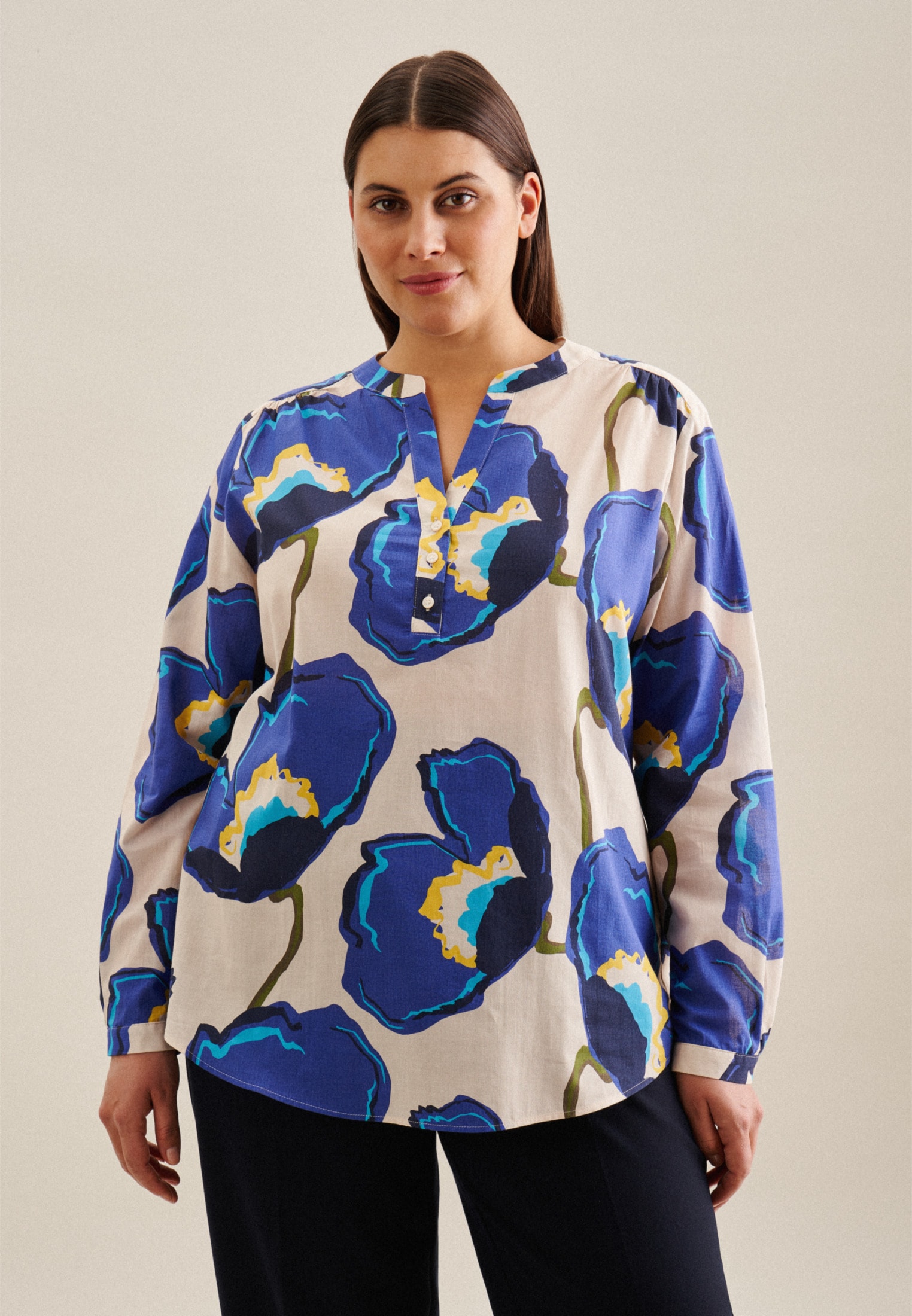 seidensticker Klassische Bluse »Schwarze Rose«, Tunika Floral seidensticker Klassische Bluse »Schwarze Rose«, Tunika Floral von seidensticker