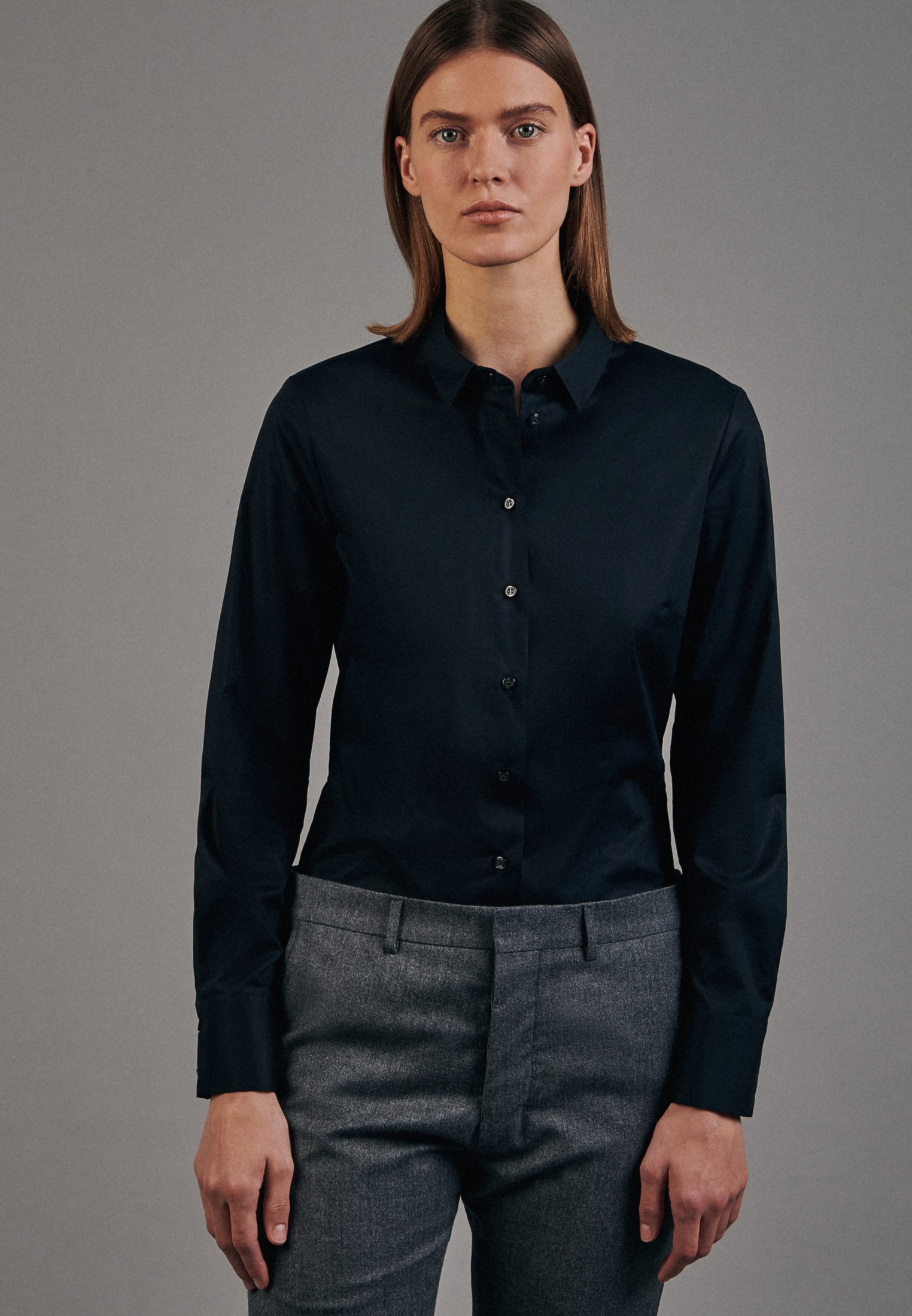 seidensticker Klassische Bluse »Schwarze Rose«, Langarm Kragen Uni seidensticker Klassische Bluse »Schwarze Rose«, Langarm Kragen Uni von seidensticker