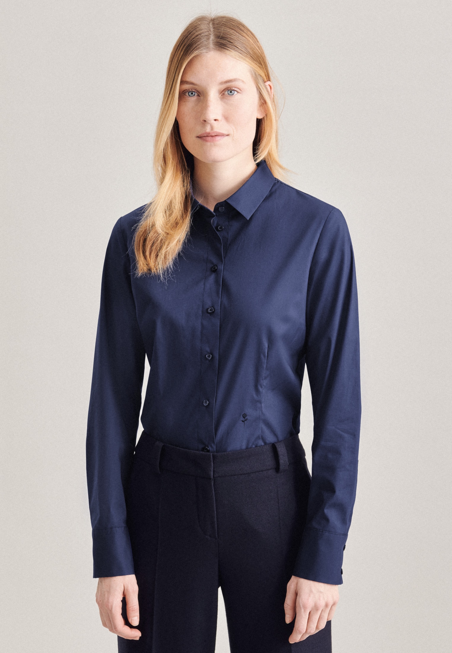 seidensticker Klassische Bluse »Schwarze Rose«, Langarm Kragen Uni seidensticker Klassische Bluse »Schwarze Rose«, Langarm Kragen Uni von seidensticker