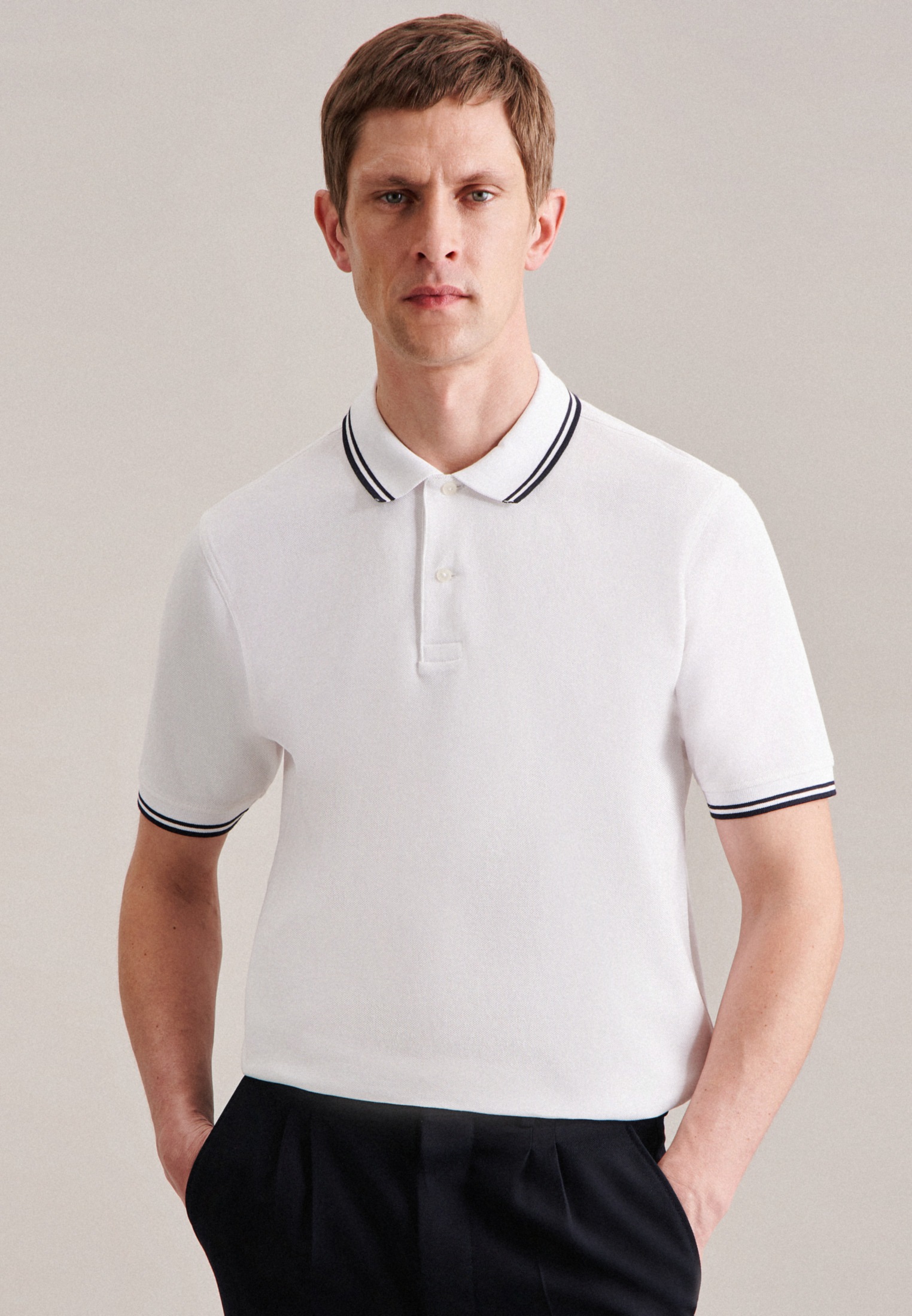 seidensticker Poloshirt »Regular«, Kurzarm Kragen Uni seidensticker Poloshirt »Regular«, Kurzarm Kragen Uni von seidensticker