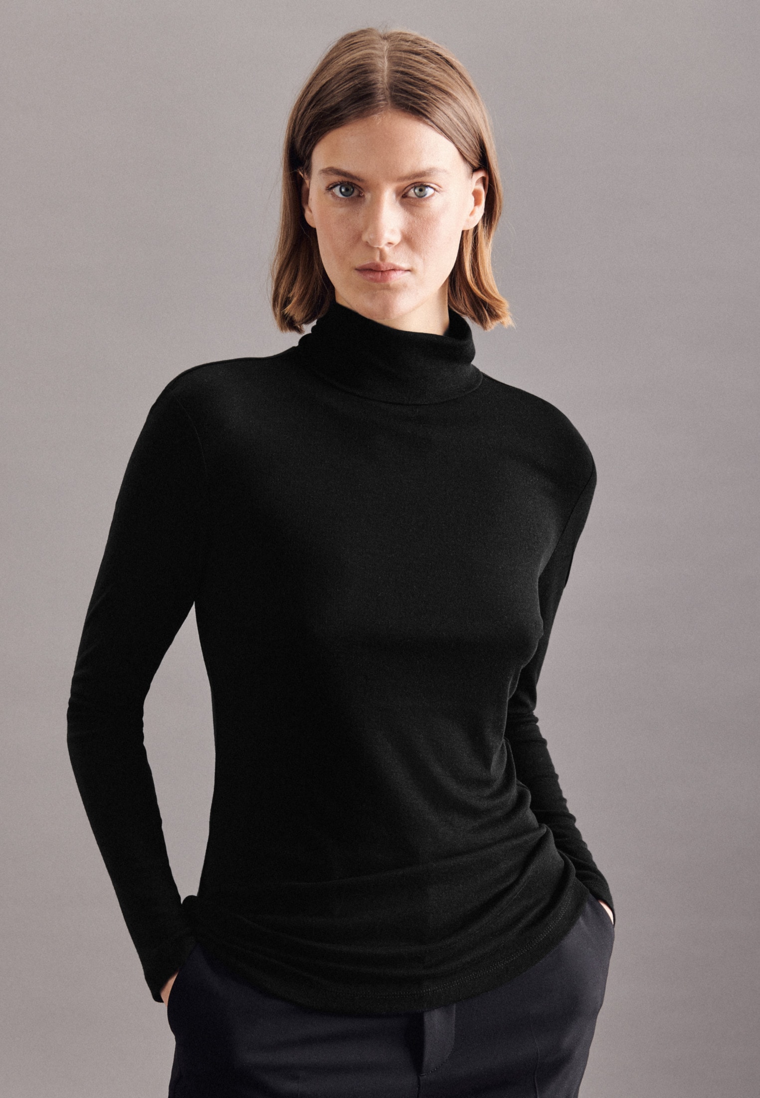 seidensticker Strickpullover »Schwarze Rose«, Langarm Rollkragen Uni seidensticker Strickpullover »Schwarze Rose«, Langarm Rollkragen Uni von seidensticker