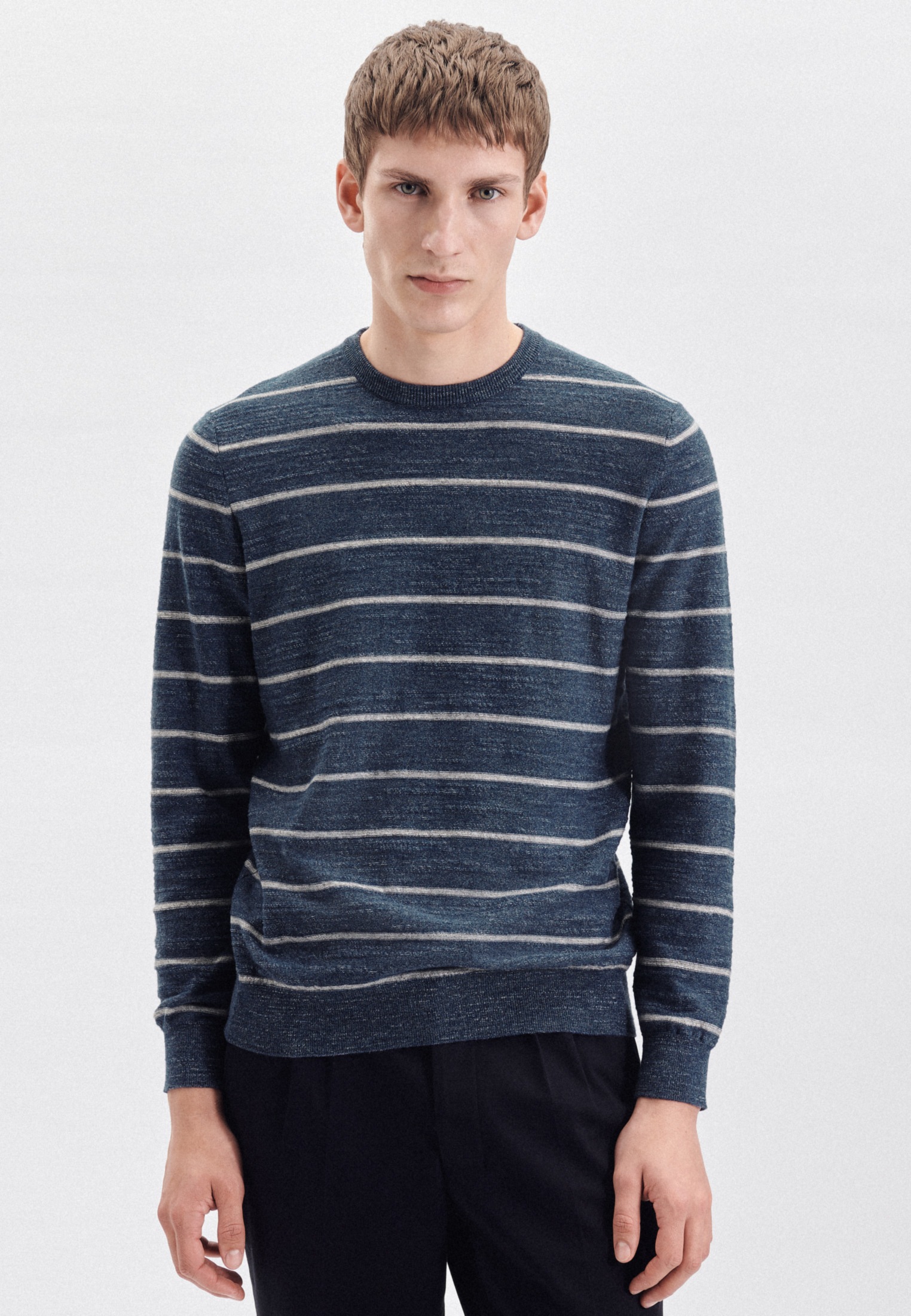 seidensticker Strickpullover »Regular«, Langarm Rundhals Streifen seidensticker Strickpullover »Regular«, Langarm Rundhals Streifen von seidensticker