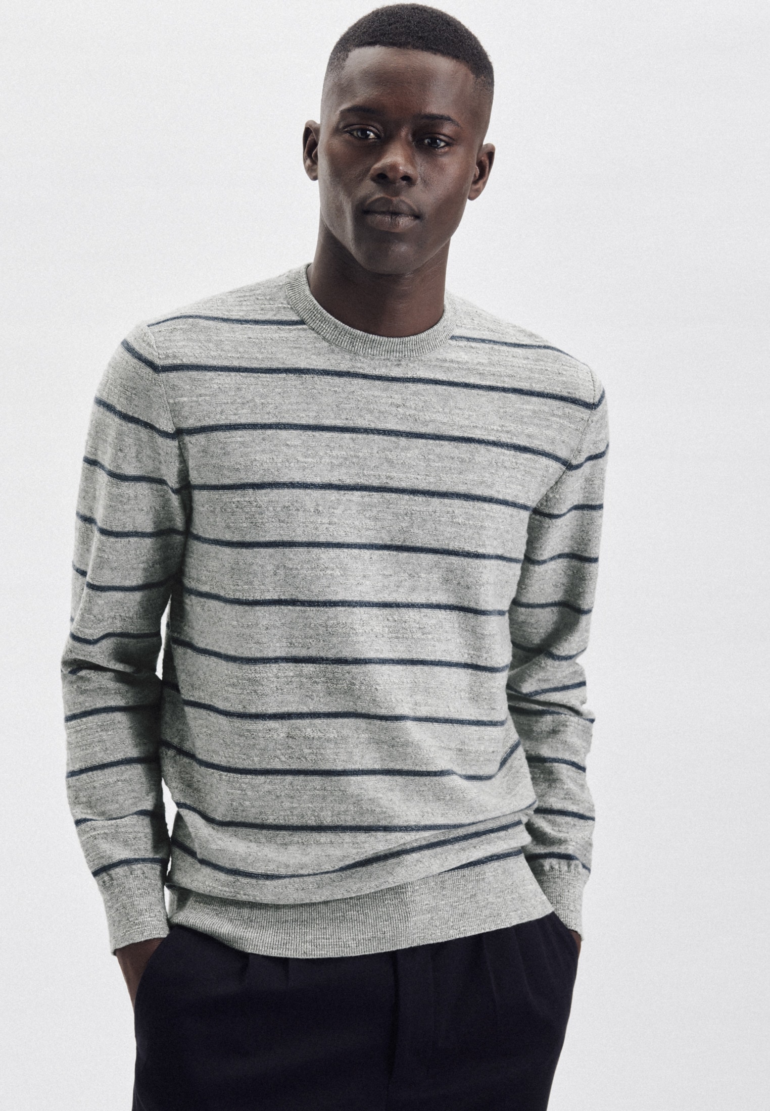 seidensticker Strickpullover »Regular«, Langarm Rundhals Streifen seidensticker Strickpullover »Regular«, Langarm Rundhals Streifen von seidensticker