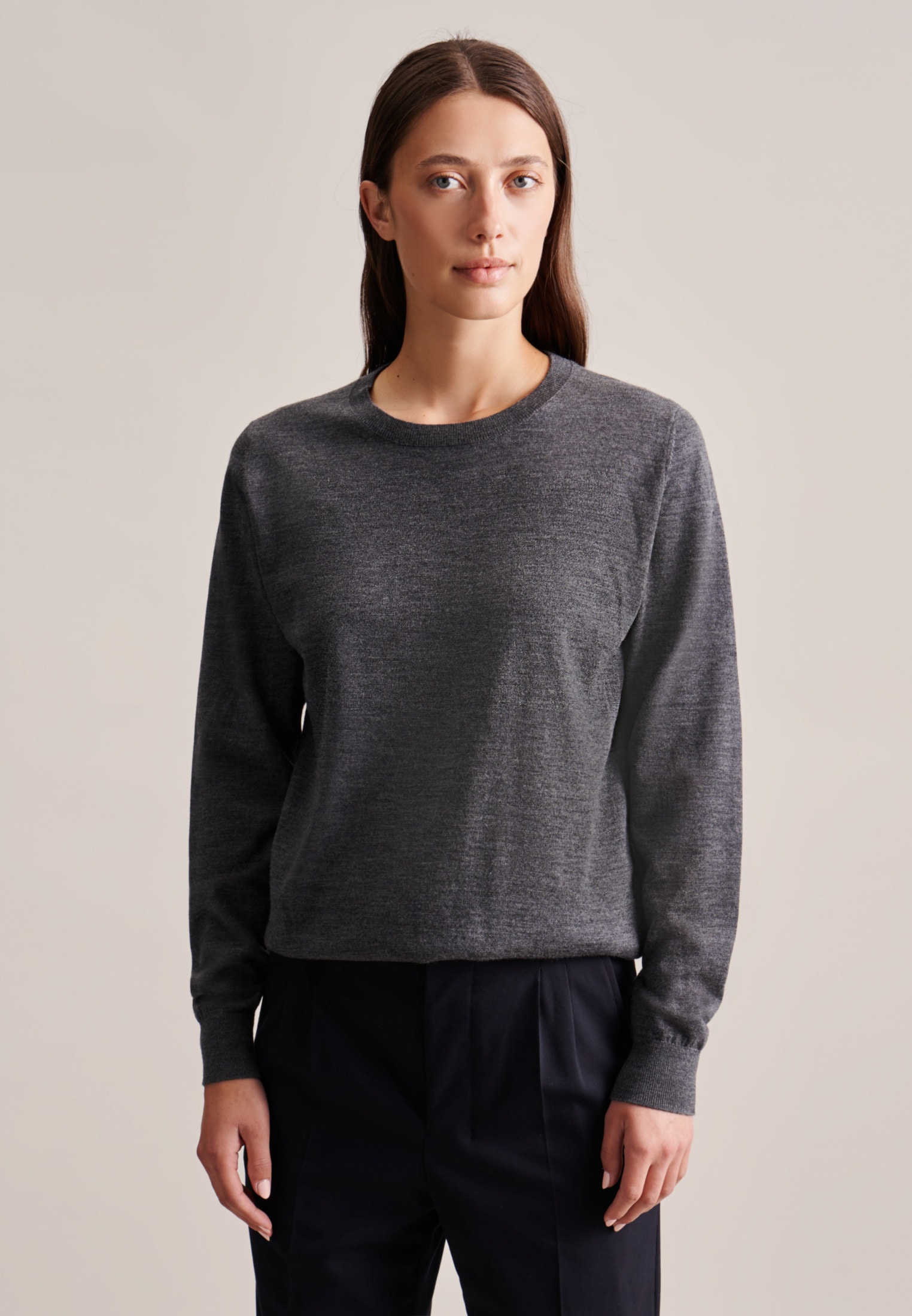 seidensticker Strickpullover »Schwarze Rose«, Rundhals Uni seidensticker Strickpullover »Schwarze Rose«, Rundhals Uni von seidensticker