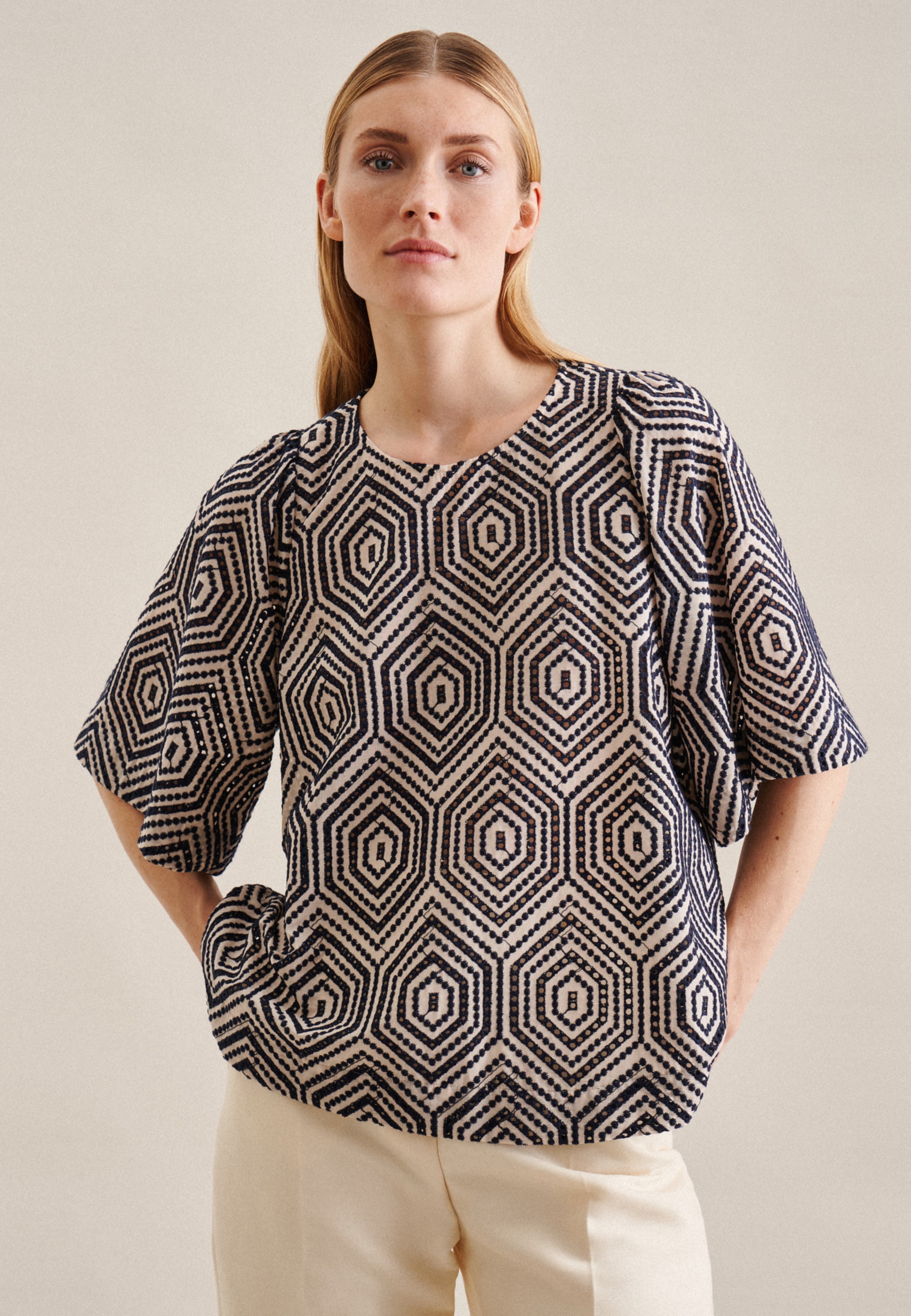 seidensticker Shirtbluse »Schwarze Rose«, Kurzarm Rundhals Streifen seidensticker Shirtbluse »Schwarze Rose«, Kurzarm Rundhals Streifen von seidensticker