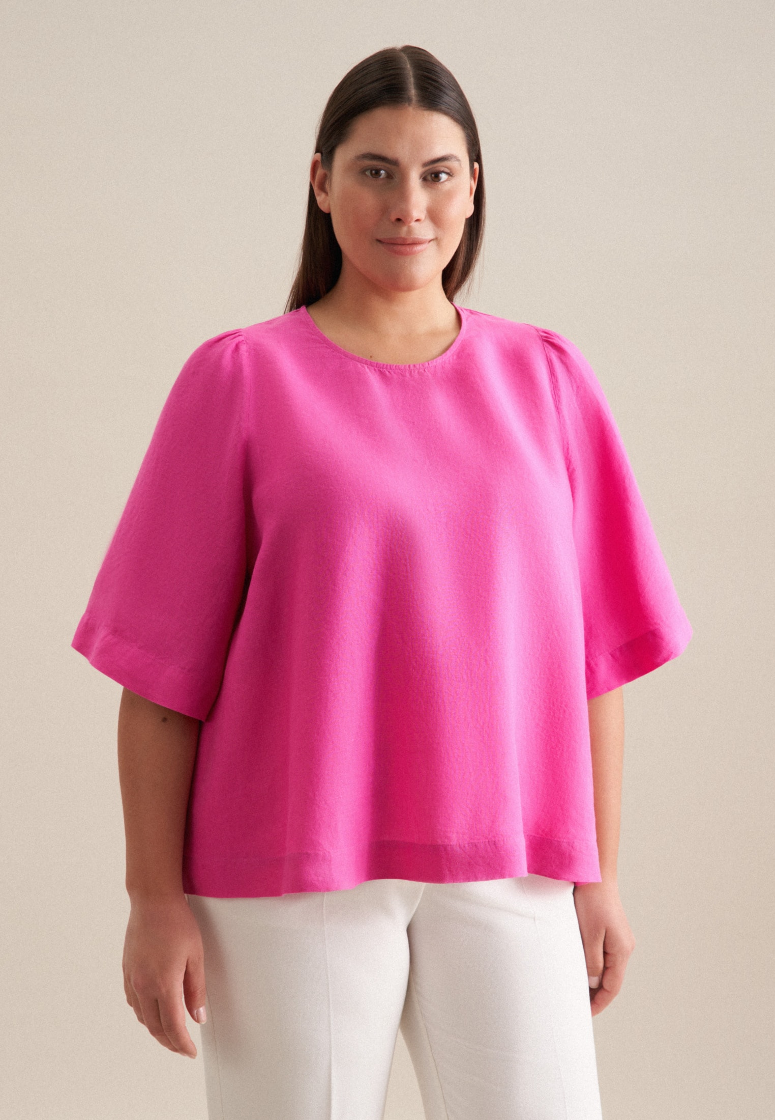 seidensticker Shirtbluse »Schwarze Rose«, Kurzarm Rundhals Uni seidensticker Shirtbluse »Schwarze Rose«, Kurzarm Rundhals Uni von seidensticker