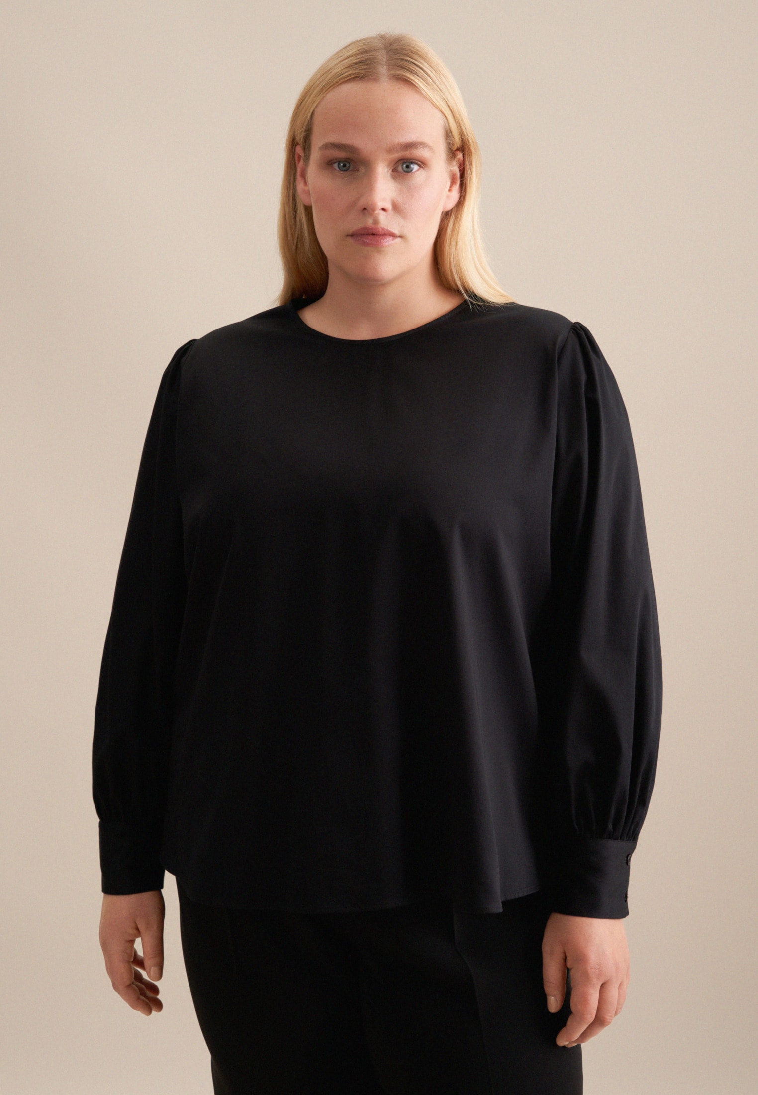 seidensticker Shirtbluse »Schwarze Rose«, Langarm Rundhals Uni seidensticker Shirtbluse »Schwarze Rose«, Langarm Rundhals Uni von seidensticker