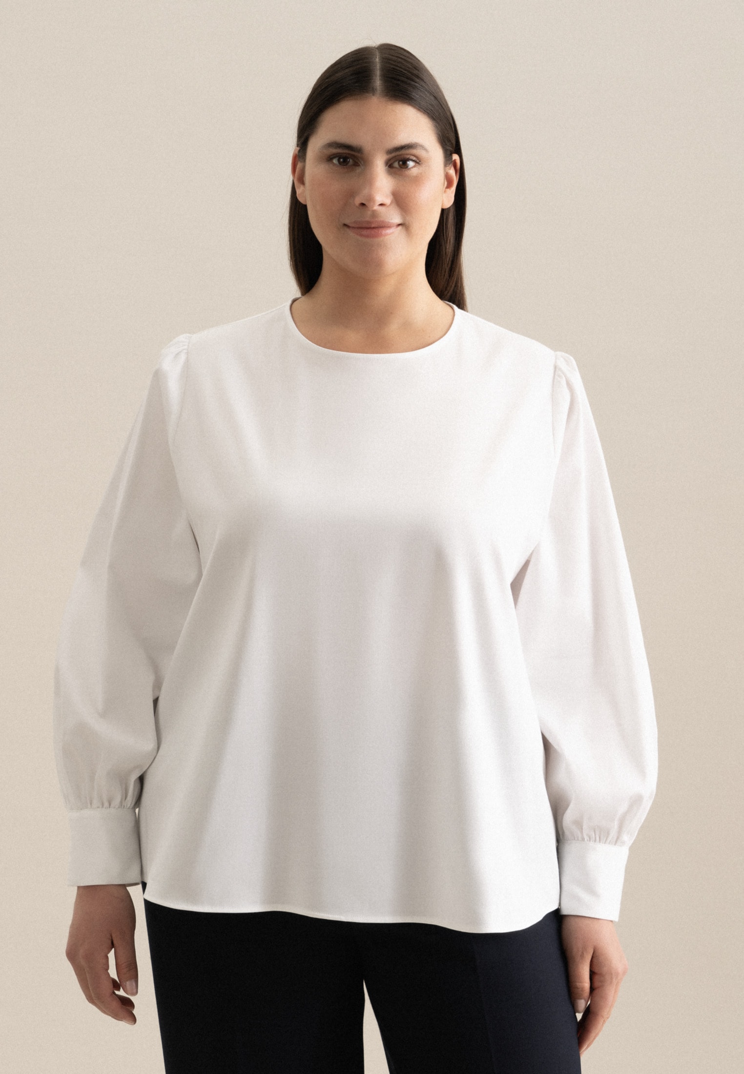 seidensticker Shirtbluse »Schwarze Rose«, Langarm Rundhals Uni seidensticker Shirtbluse »Schwarze Rose«, Langarm Rundhals Uni von seidensticker