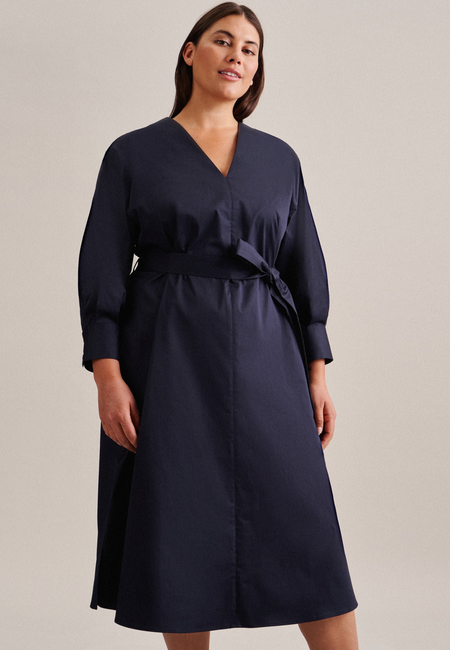 seidensticker Sommerkleid, 7/8-Arm V-Neck Uni seidensticker Sommerkleid, 7/8-Arm V-Neck Uni von seidensticker