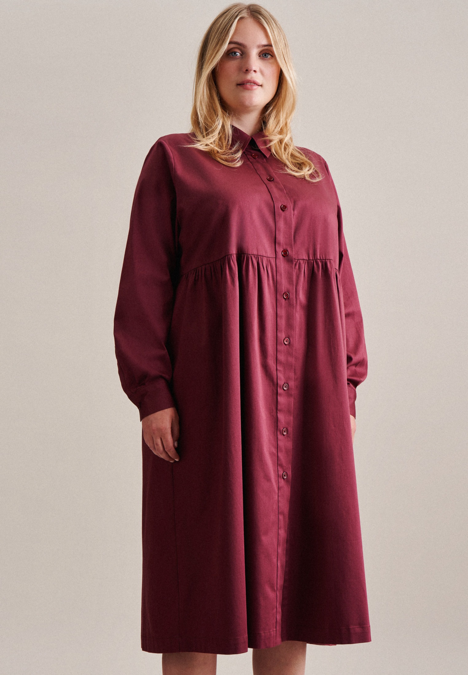seidensticker Sommerkleid, Langarm Kragen Uni seidensticker Sommerkleid, Langarm Kragen Uni von seidensticker