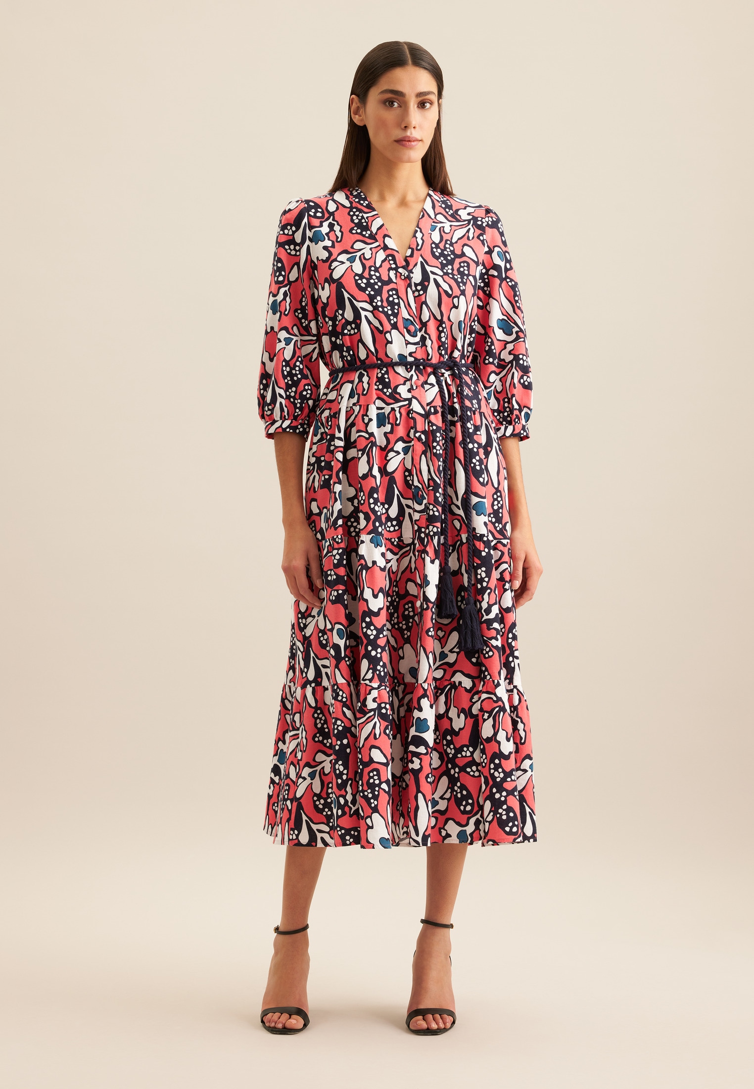 seidensticker Sommerkleid »Schwarze Rose«, 7/8-Arm V-Neck Druck seidensticker Sommerkleid »Schwarze Rose«, 7/8-Arm V-Neck Druck von seidensticker