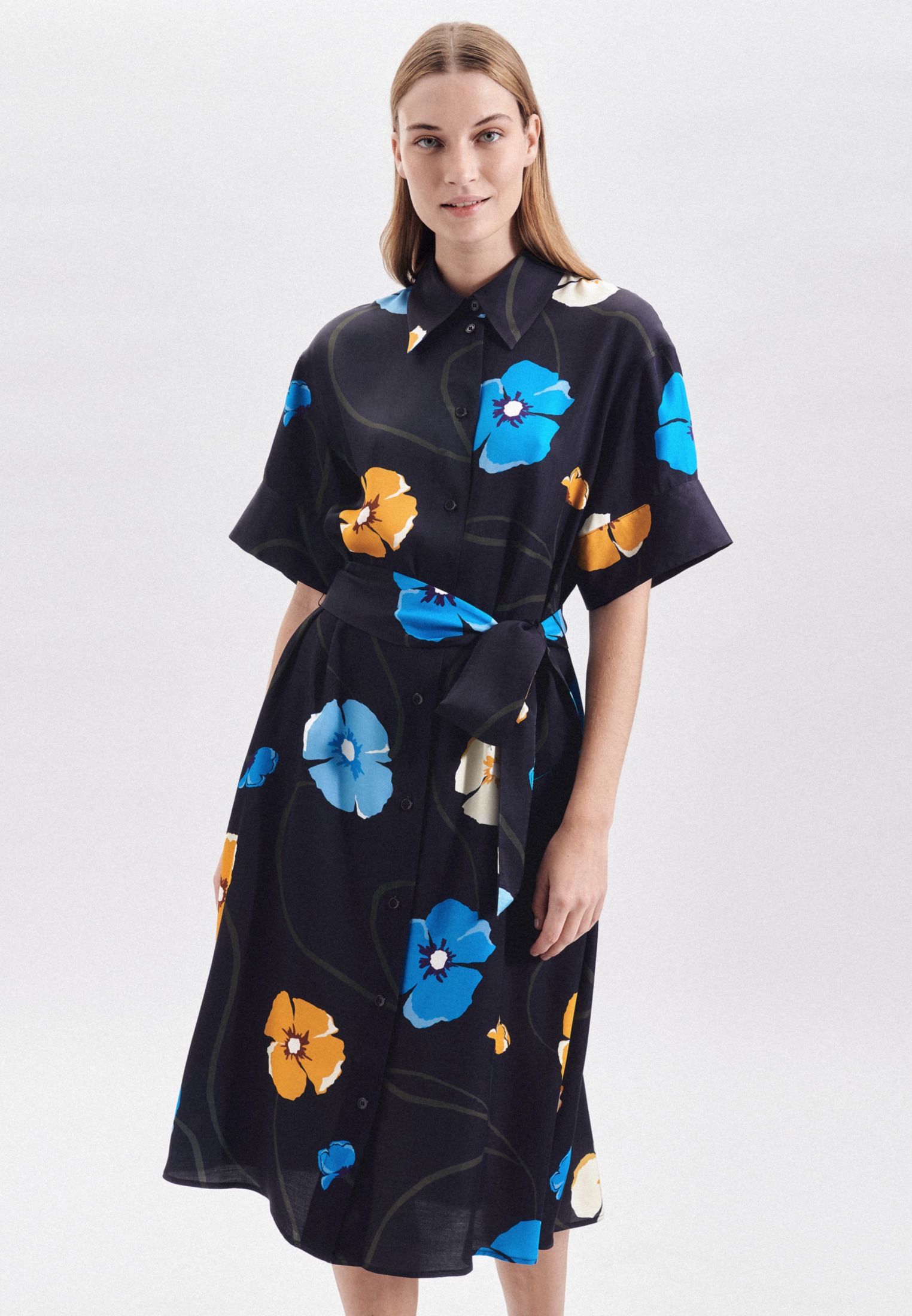 seidensticker Sommerkleid »Schwarze Rose«, Kurzarm Kragen Floral seidensticker Sommerkleid »Schwarze Rose«, Kurzarm Kragen Floral von seidensticker