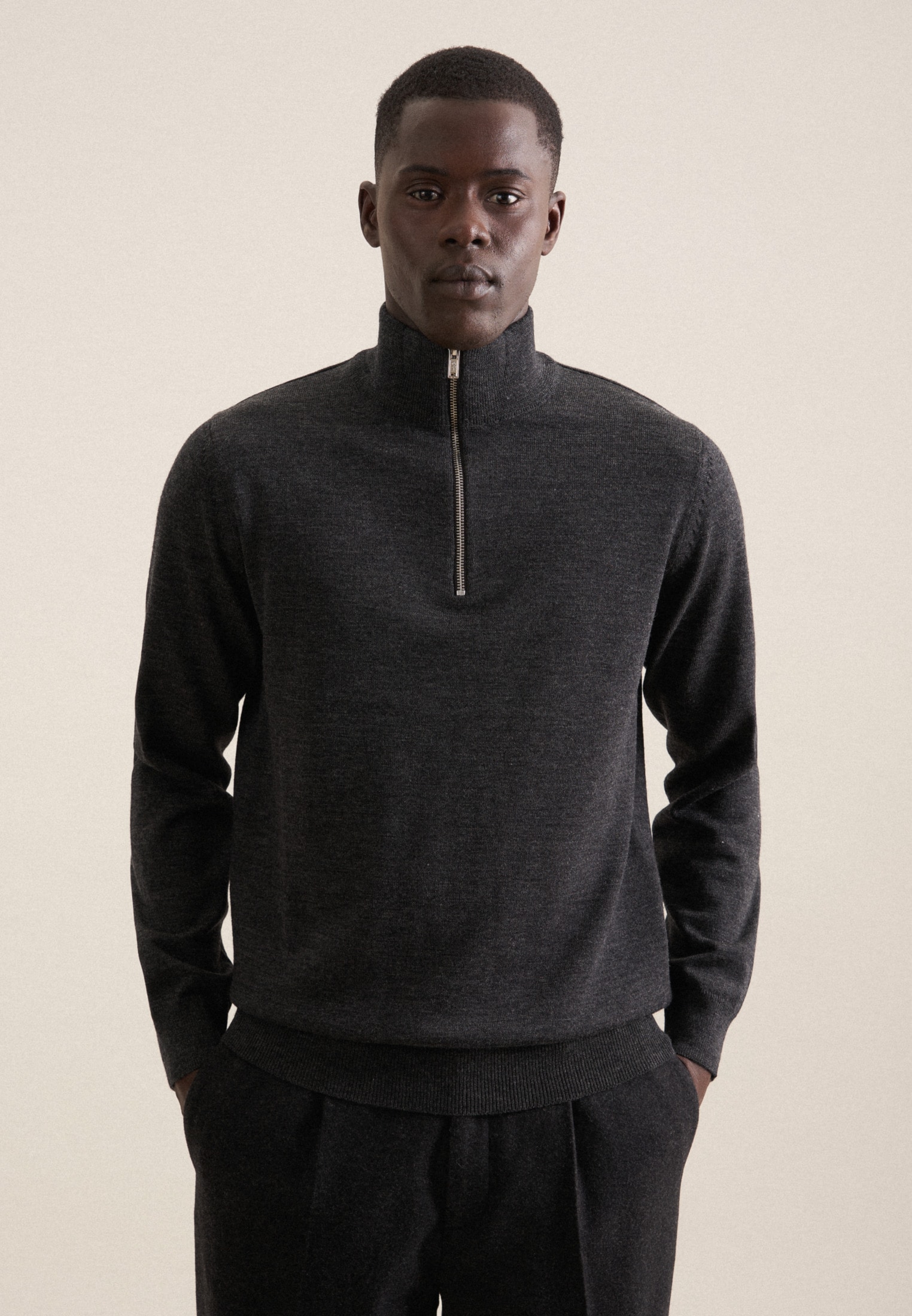 seidensticker Strickpullover, Quarter Zip von seidensticker