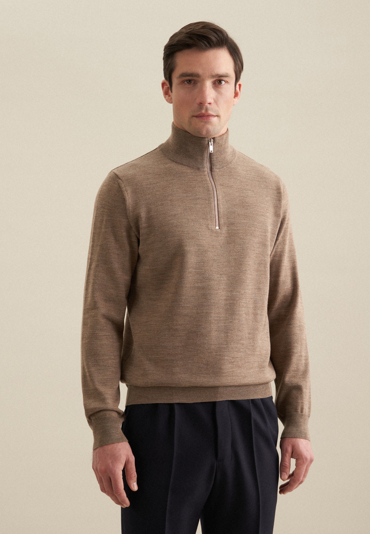 seidensticker Strickpullover, Langarm Stehkragen Uni seidensticker Strickpullover, Langarm Stehkragen Uni von seidensticker